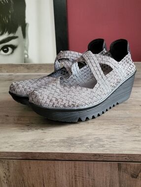 bernie mev. | Shoes | Bernie Mev Metallic Silver Perforated  display picture 3